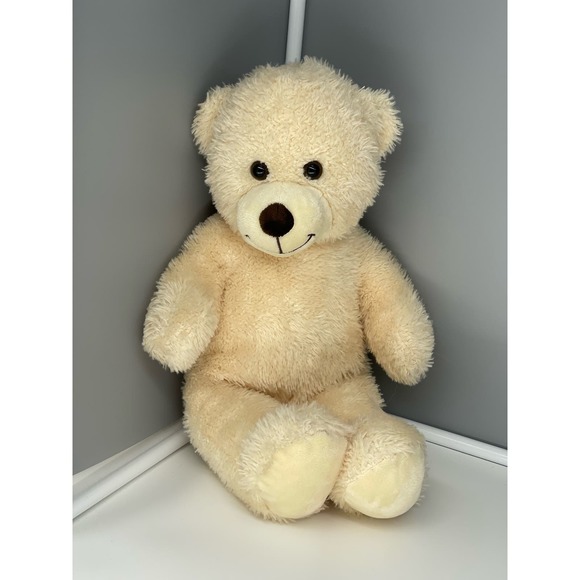 2010 Build-A-Bear  Lil' COCONUT CUB Cream 16" Teddy Bear Plush Stuffed Animal - Picture 1 of 9
